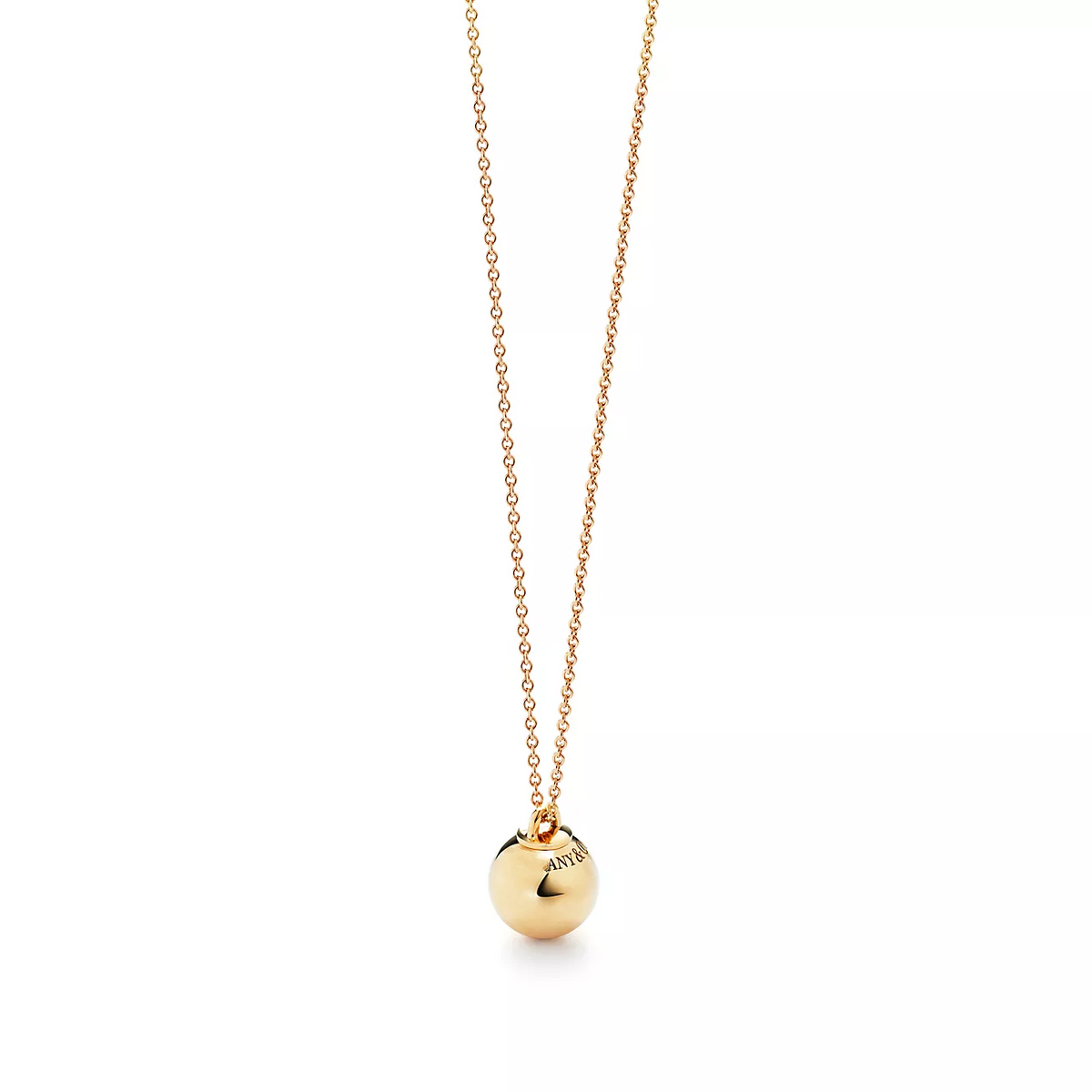 [Resenly Jewelry]BALL PENDANT 12.75MM NECKLACE