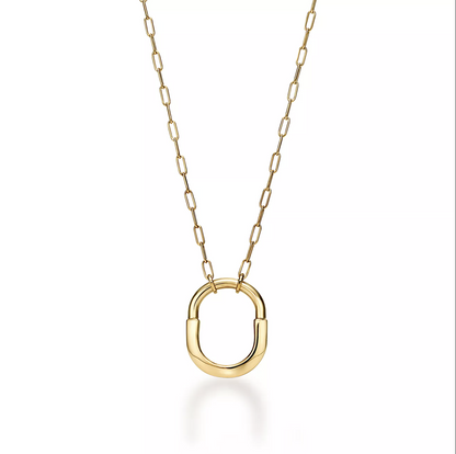 [Resenly Jewelry]LOCK NECKLACE GOLD