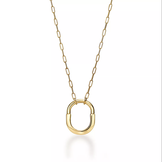 [Resenly Jewelry]LOCK NECKLACE GOLD