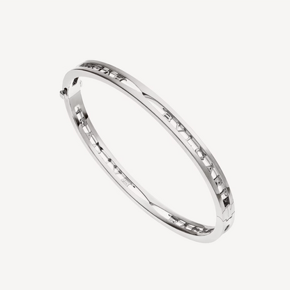 [Resenly Jewelry]ZERO 1 SPIRAL LOGO SILVER BRACELET