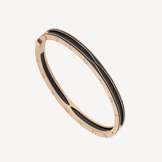 [Resenly Jewelry]ZERO 1 PINK GOLD WITH MATTE BLACK CERAMIC BRACELET