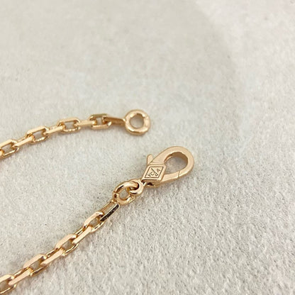 [Resenly Jewelry]ROSE QUARTZ MIXED FLOWER BUTTERFLY SWEATER CHAIN