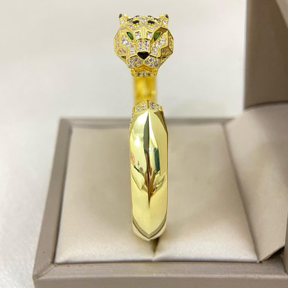 [Resenly Jewelry]DIAMOND MACHINE LEOPARD BRACELET