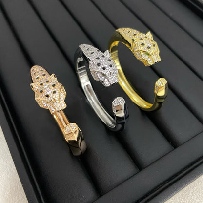 [Resenly Jewelry]DIAMOND MACHINE LEOPARD BRACELET