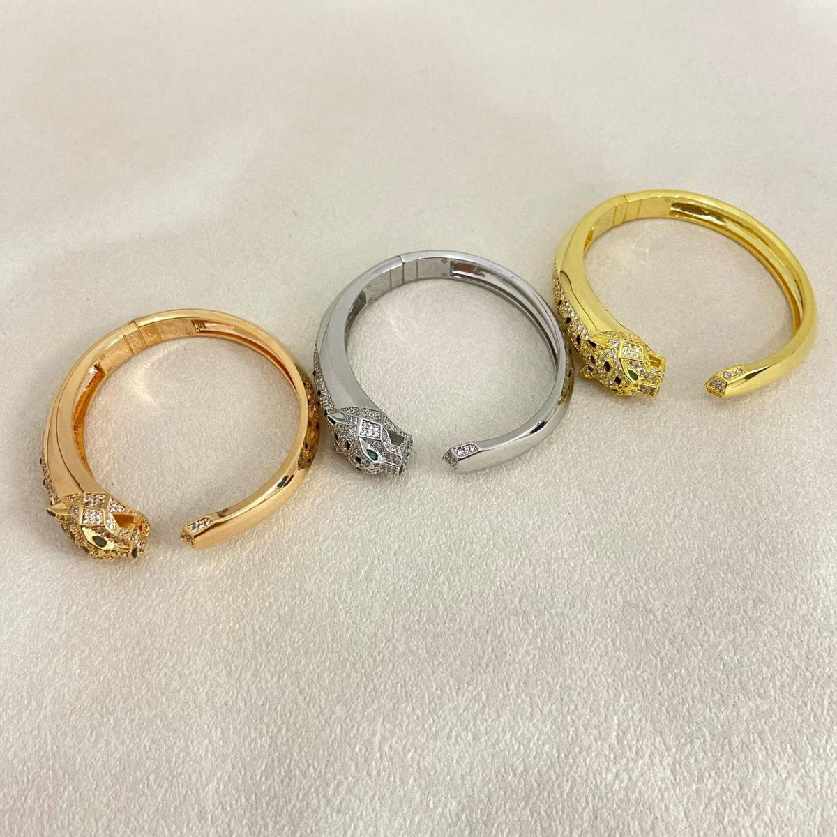 [Resenly Jewelry]DIAMOND MACHINE LEOPARD BRACELET
