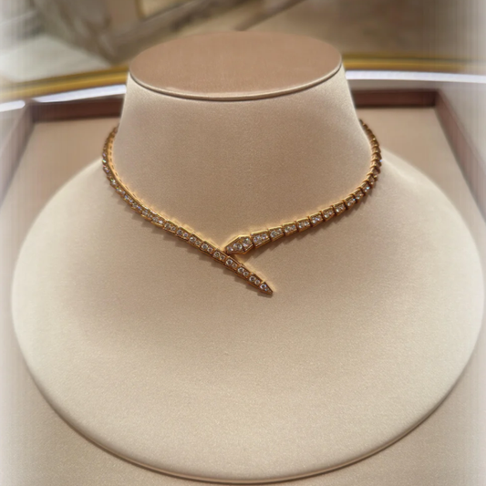 [Resenly Jewelry]NEW！SERPENT DIAMOND NECKLACE