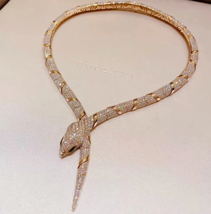 [Resenly Jewelry]HAUTE COUTURE GOLD SERPENTI NECKLACE