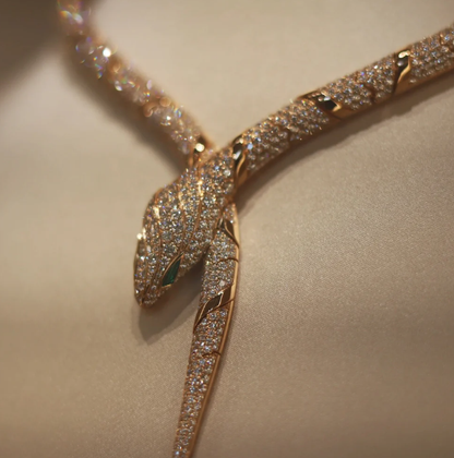 [Resenly Jewelry]HAUTE COUTURE GOLD SERPENTI NECKLACE