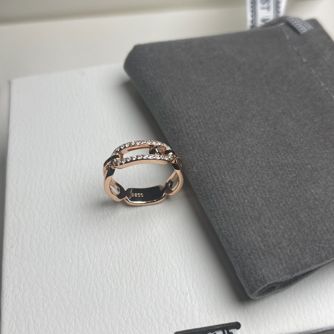 [Resenly Jewelry]Sliding Single Diamond Ring
