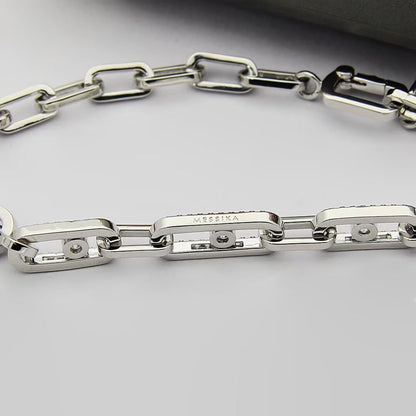 [Resenly Jewelry]ムーブリンク パヴェダイヤモンド ネックレス