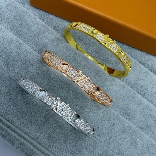[Resenly Jewelry]PAVE DIAMOND BANGLE