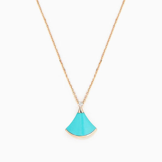 [Resenly Jewelry]ドリームネックレス ターコイズ ピンクゴールド