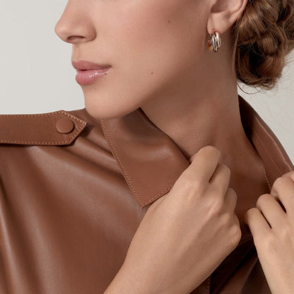 [Resenly Jewelry]TRINITY ON DIAMOND CLASSIC EARRINGS
