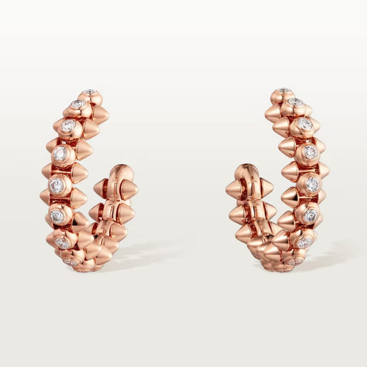 [Resenly Jewelry]CLASH フルダイヤモンド ミディアムイヤリング