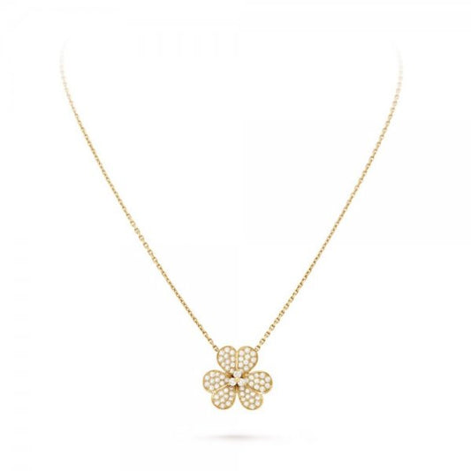 [Resenly Jewelry]FLOWER DIAMOND NECKLACE