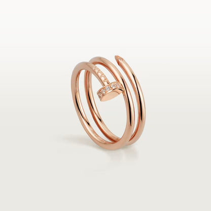 [Resenly Jewelry]JUSTE RING 4.8MM HALF DIAMOND