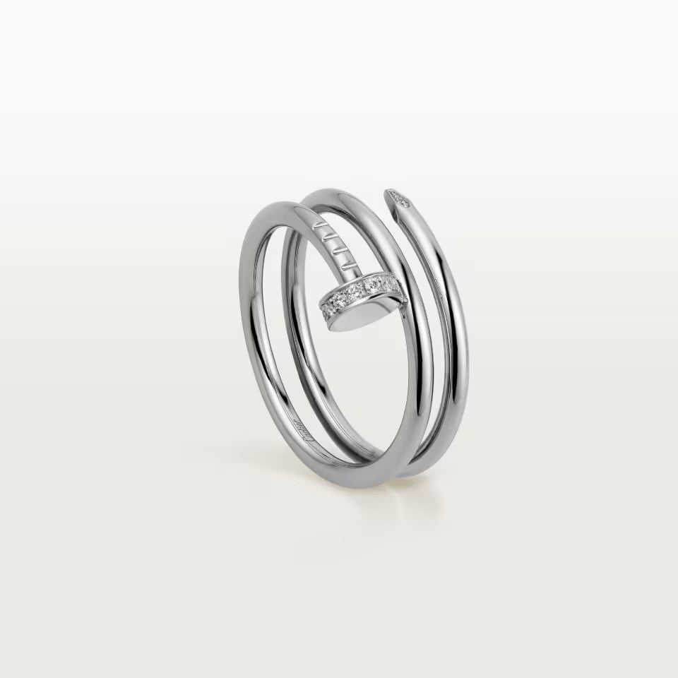 [Resenly Jewelry]JUSTE RING 4.8MM HALF DIAMOND