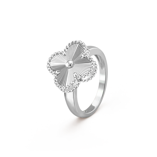 [Resenly Jewelry] クローバーシルバーリング