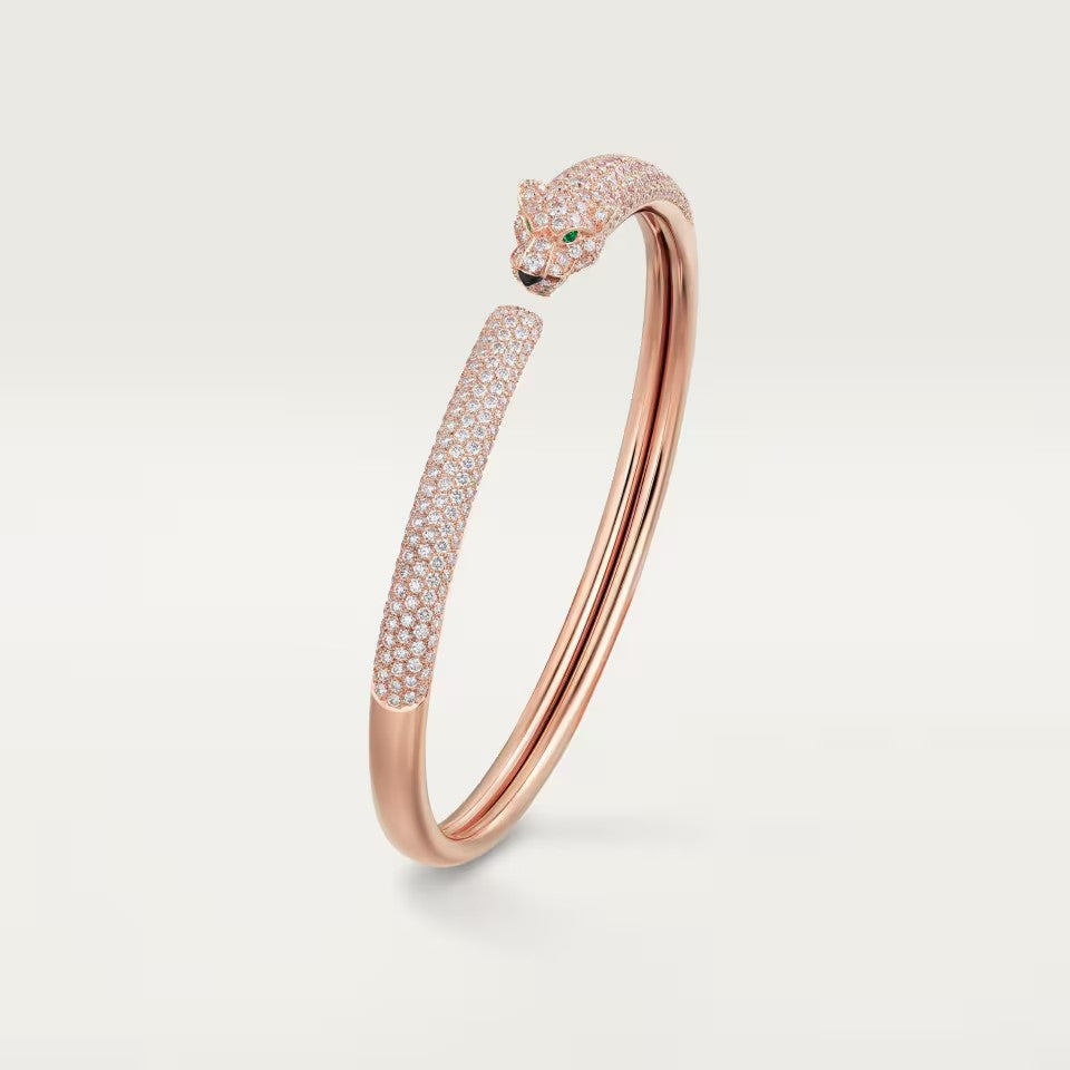 [Resenly Jewelry]PANTHERE FULL DIAMOND OPEN BRACELET