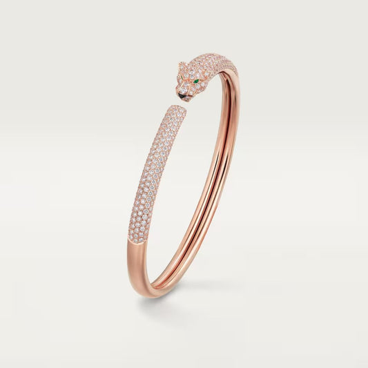 [Resenly Jewelry]PANTHERE FULL DIAMOND OPEN BRACELET