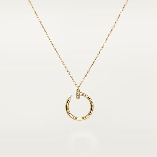 [Resenly Jewelry]JUSTE NECKLACE HALF DIAMOND