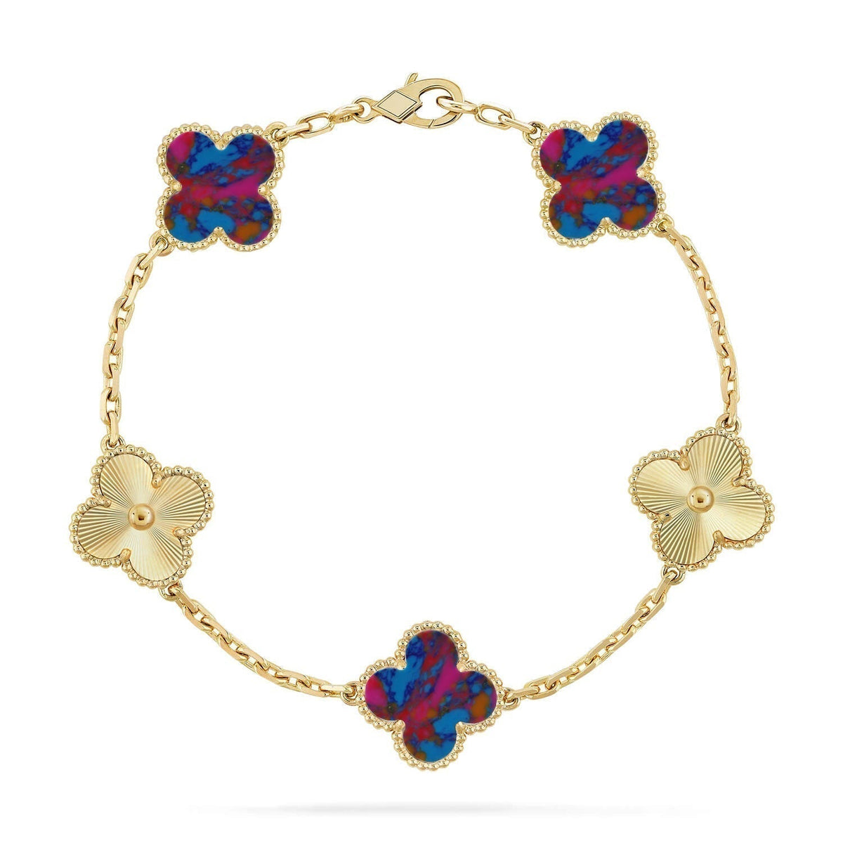 {
  "Resenly Jewelry": "Resenly Jewelry",
  "CLOVER 5 MOTIF COLOR GEMSTONES BRACELET COLLECTION": "クローバー 5モチーフ カラージェムストーン ブレスレット コレクション"
}