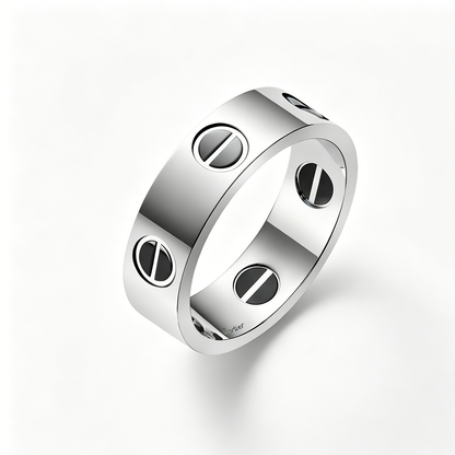 [Resenly Jewelry]LOVE RING 5.5MM NO DIAMONDS  CERAMIC