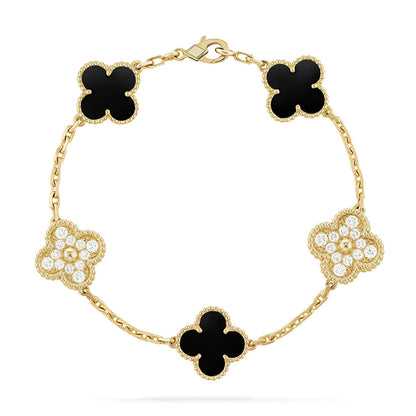 {
  "Resenly Jewelry": "Resenly Jewelry",
  "CLOVER 5 MOTIF ONYXS BRACELET COLLECTION": "クローバー 5モチーフ オニキス ブレスレット コレクション"
}