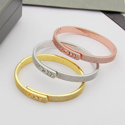 [Resenly Jewelry]Move Noa Full Pavé Diamond Bangle Bracelet
