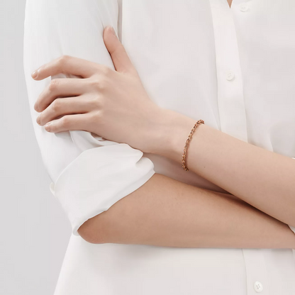 [Resenly Jewelry]HARDWEAR MICRO LINK 44 MOTIF PINK GOLD BRACELET
