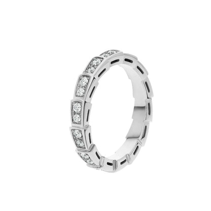[Resenly Jewelry]SERPENTI RING SILVER DIAMOND PAVED 3MM