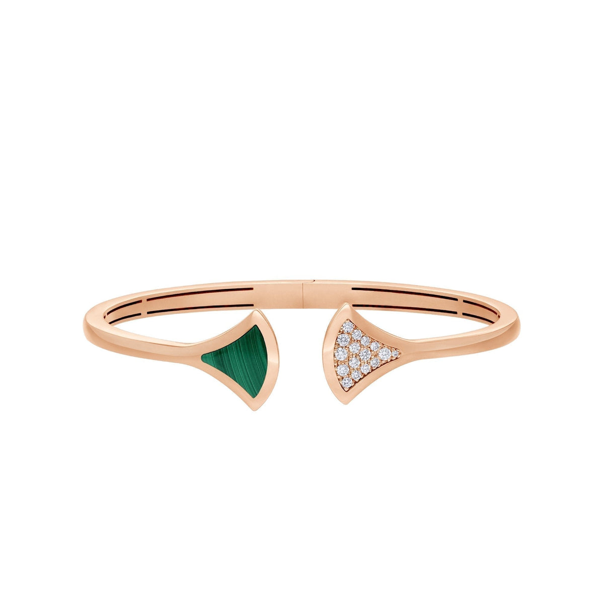 [Resenly Jewelry]DREAM BRACELET OPEN MALACHITE PINK GOLD