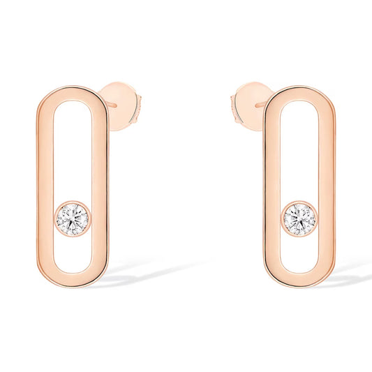 [Resenly Jewelry]MOVE UNO SMALL 1 DIAMOND EARRINGS