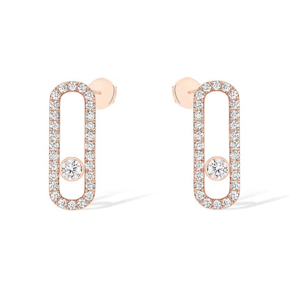 [Resenly Jewelry]MOVE UNO STUD DIAMOND PAVED EARRINGS