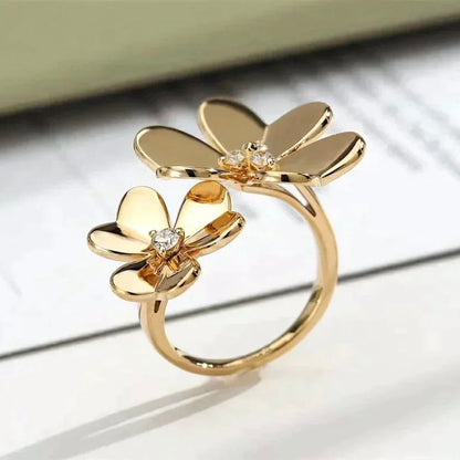 [Resenly Jewelry]CLOVER COMOS GOLD DIAMOND RING