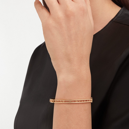 [Resenly Jewelry]ZERO 1 SPIRAL LOGO PINK GOLD BRACELET