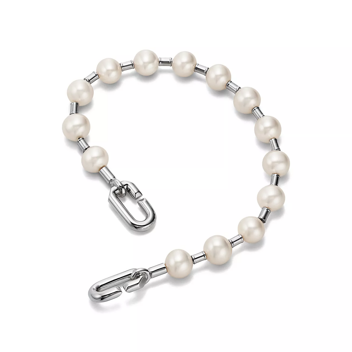 [Resenly Jewelry]PEARL 7-8MM SILVER BRACELET