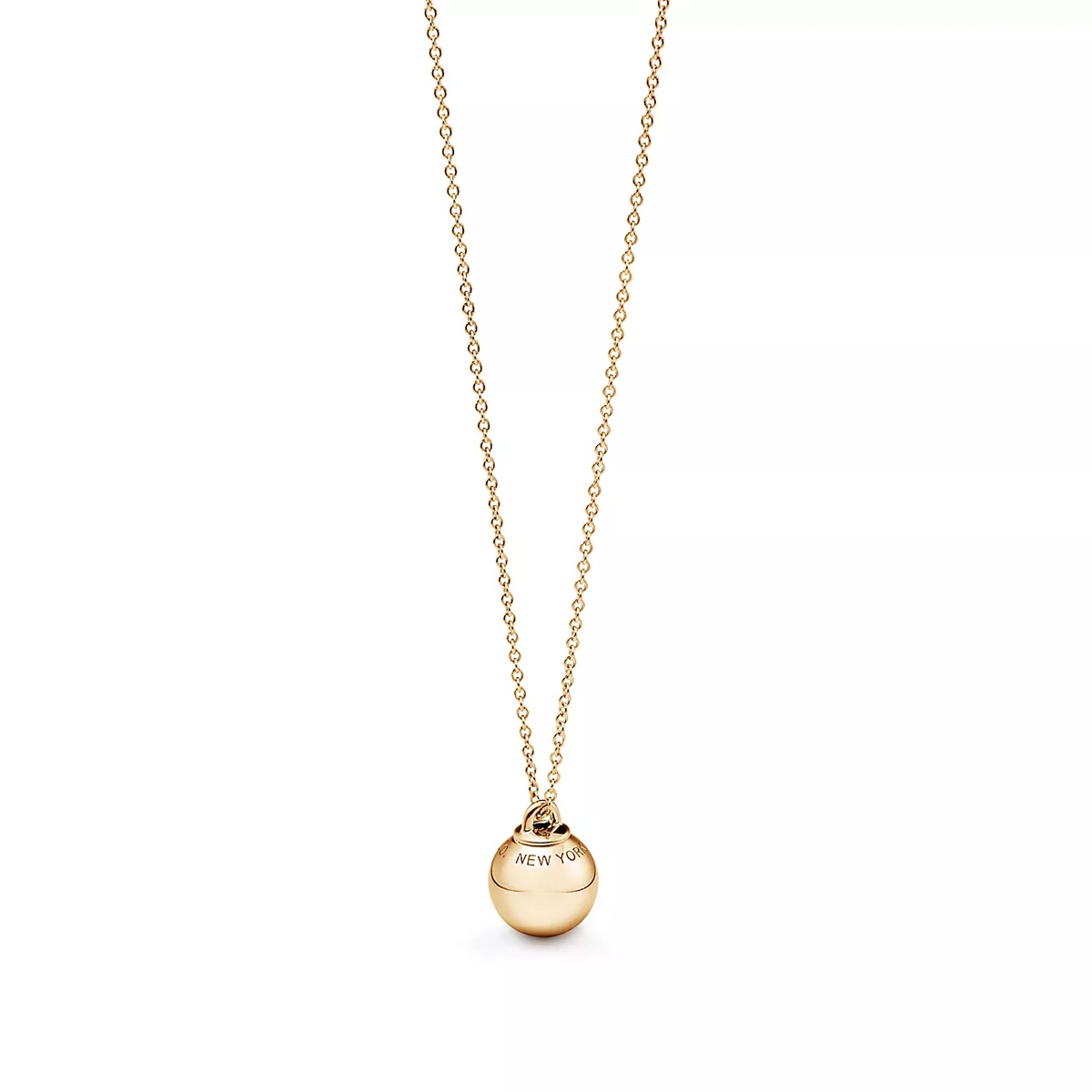 [Resenly Jewelry]BALL PENDANT 12.75MM NECKLACE