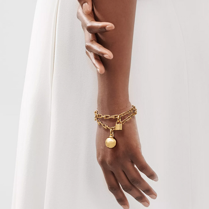 [Resenly Jewelry]HARDWEAR SMALL WRAP GOLD BRACELET
