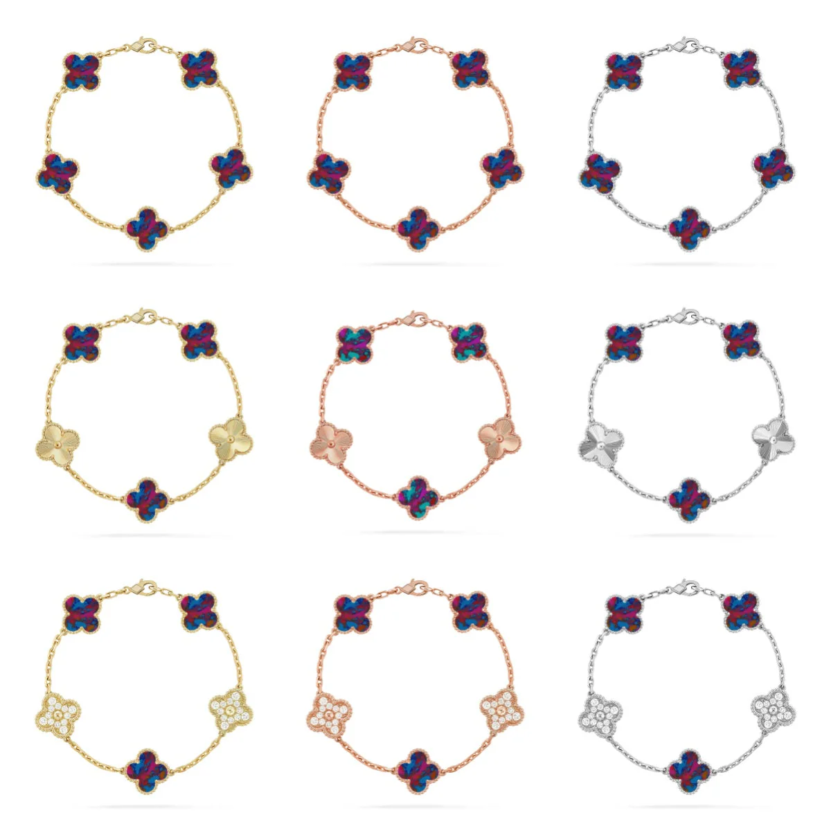 {
  "Resenly Jewelry": "Resenly Jewelry",
  "CLOVER 5 MOTIF COLOR GEMSTONES BRACELET COLLECTION": "クローバー 5モチーフ カラージェムストーン ブレスレット コレクション"
}
