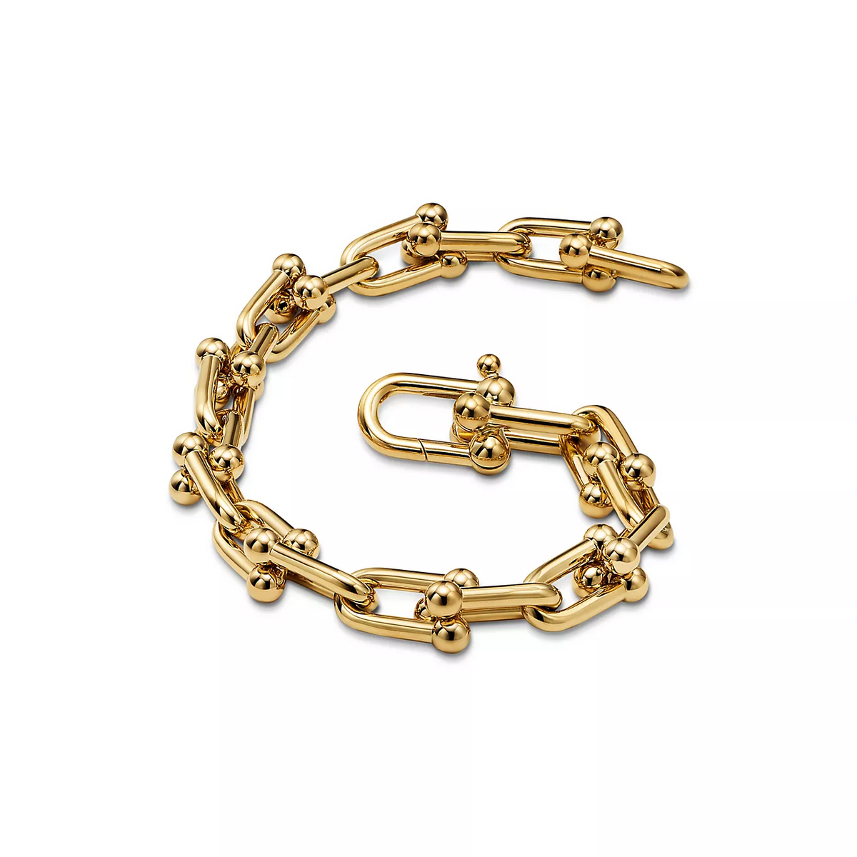 [Resenly Jewelry]HARDWEAR MEDIUM LINK 20 MOTIF GOLD BRACELET