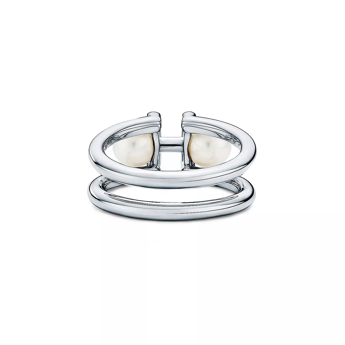 [Resenly Jewelry]ダブルパールシルバーリング
