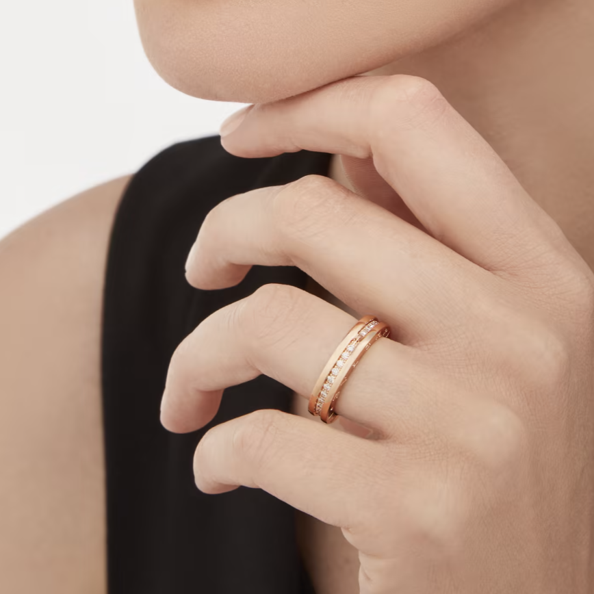 [Resenly Jewelry]ZERO 1 ビー・ゼロワン パヴェダイヤモンド スパイラルリング