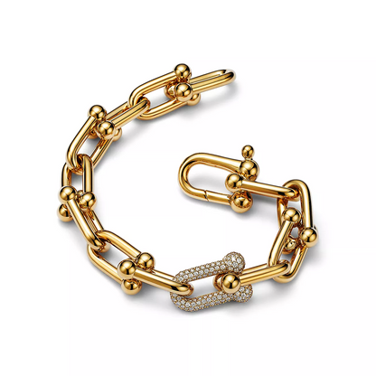 [Resenly Jewelry]HARDWEAR LARGE LINK GOLD DIAMOND BRACELET