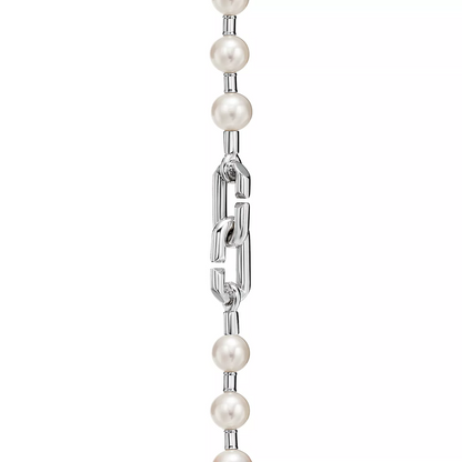 [Resenly Jewelry]PEARL LOCK SILVER BRACELET