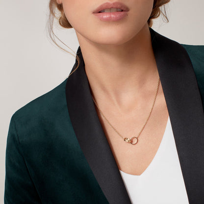 [Resenly Jewelry]LOVE DOUBLE RING NECKLACE