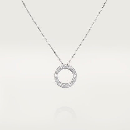 [Resenly Jewelry]LOVE NECKLACE 16MM  FULL DIAMOND