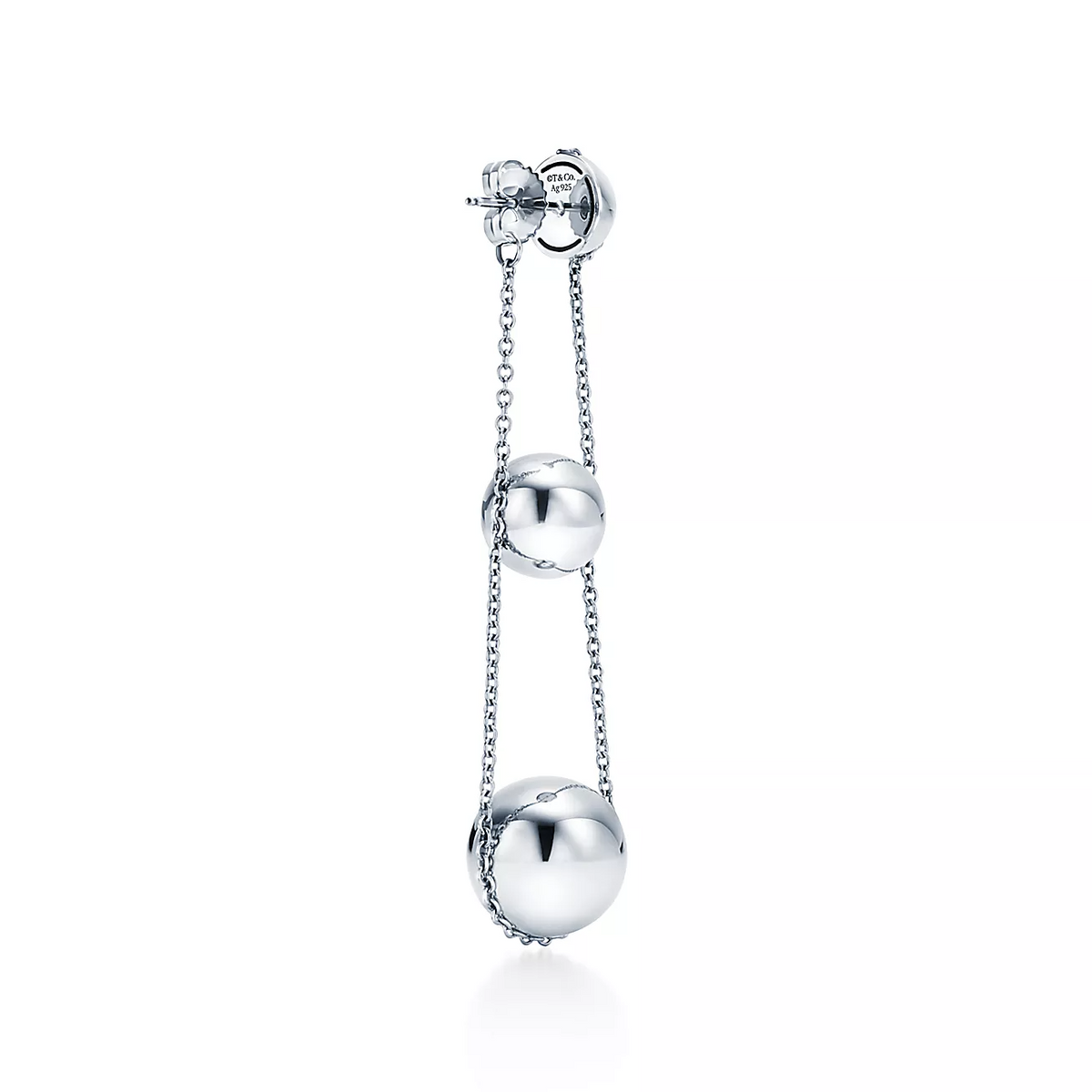 [Resenly Jewelry]TRIPLE DROP SILVER EARRINGS