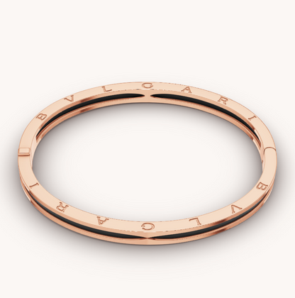 [Resenly Jewelry]ZERO 1 PINK GOLD WITH BLACK CERAMIC BRACELET