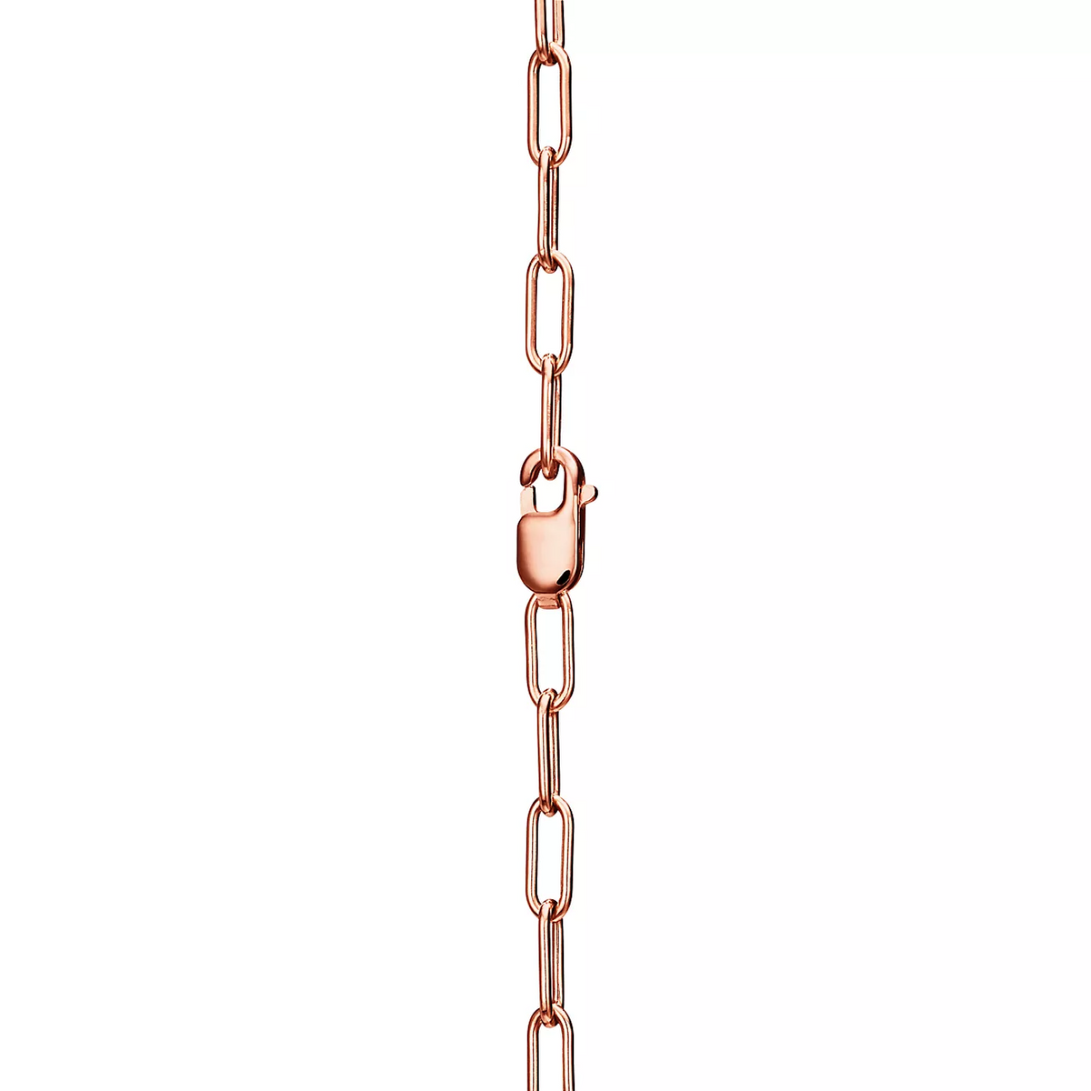 [Resenly Jewelry] ロックネックレス ミディアムペンダント ピンクゴールド パヴェダイヤモンド